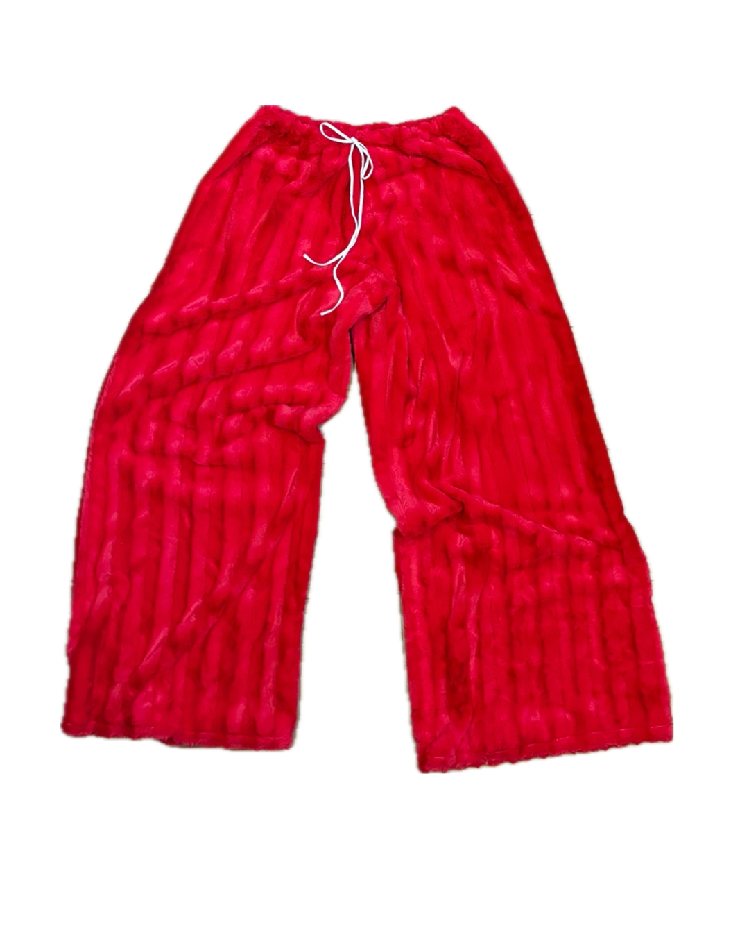 Red Fur Lounge Pants